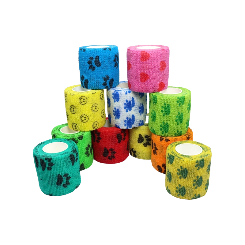 Fita de bandagem coesa elástica não tecida (impressão)